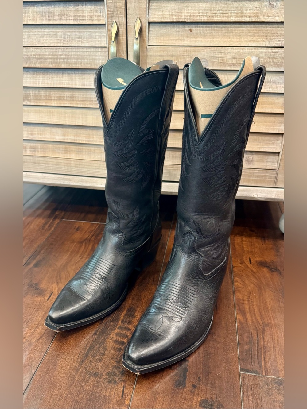 Tecovas Annie Women’s Cowboy Boots in Midnight Black Size 10